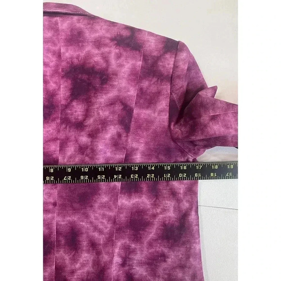 CINQ A SEPT Khloe Blazer 3/4 Sleeve Tie Dye Jacket Womens Size 0 - Picture 7 of 13